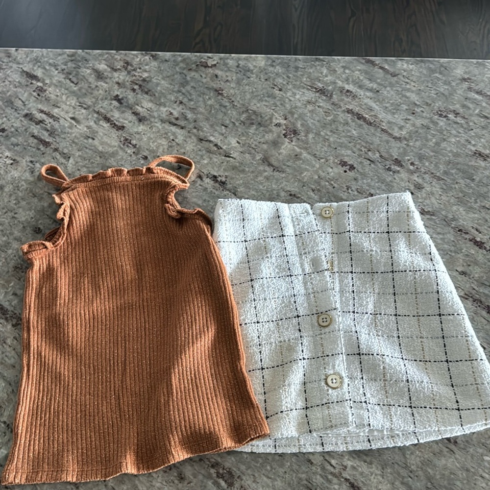 Janie and jack top and skirt